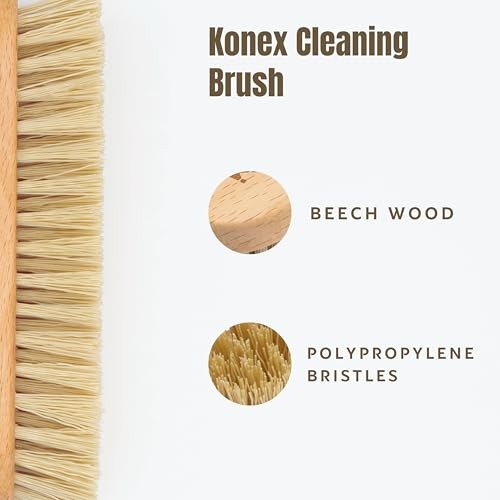 Scrub Brush, Heavy-Duty Scrub Brushes for Cleaning with Stiff Bristles