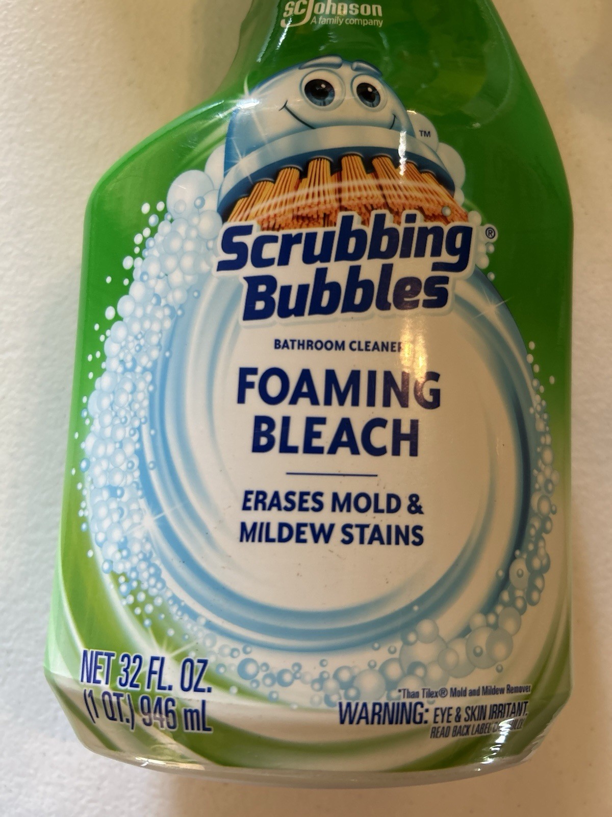 S C Johnson Scrubbing Bubbles Foaming Bleach Bathroom Cleaner 32oz. Erases Mold
