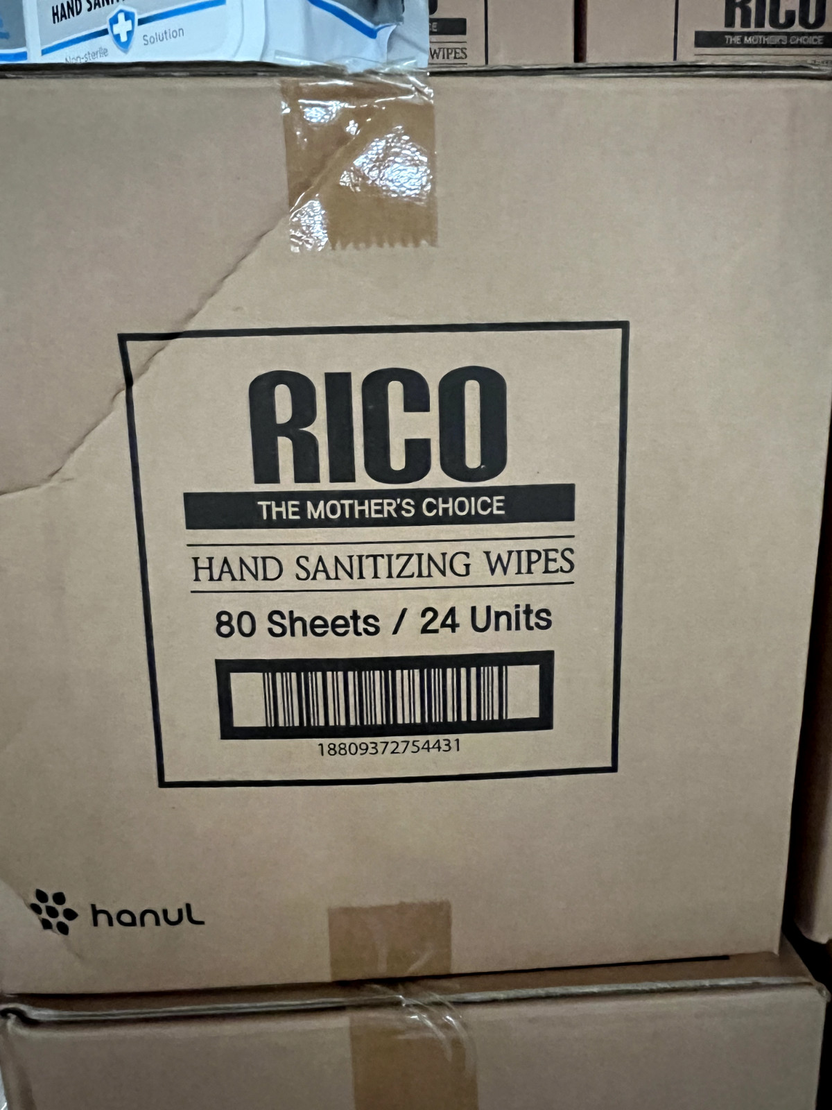 10 Packs Rico The Mother’s Choice Hand Santizing Wipes 70% Alcohol – 80/Pack