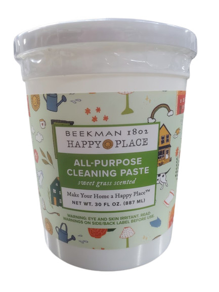 Beekman 1802 Happy Place All-Purpose Cleaning Paste 30oz Tub Sweet Grass Scented
