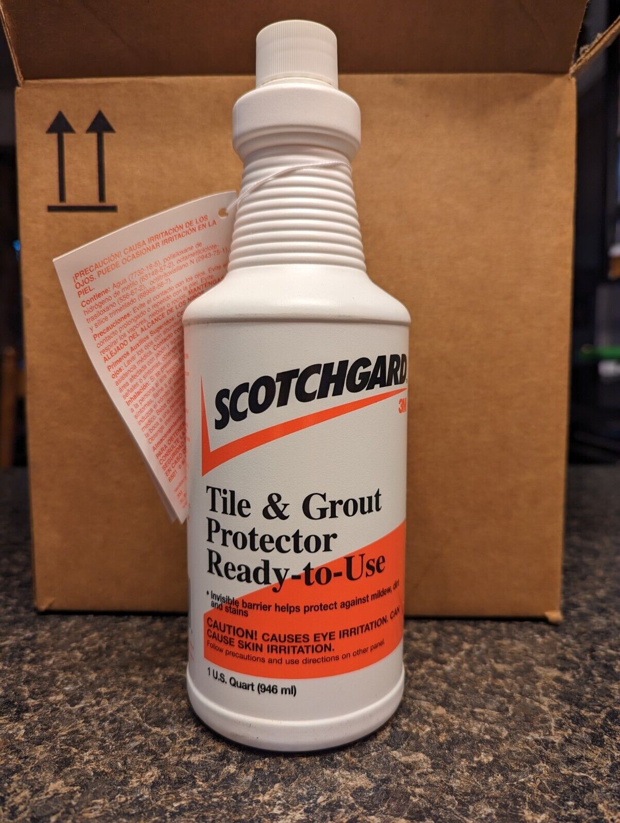Case of 6 – 3M Scotchgard Tile & Grout Protector – 1 Qt. 246ml each