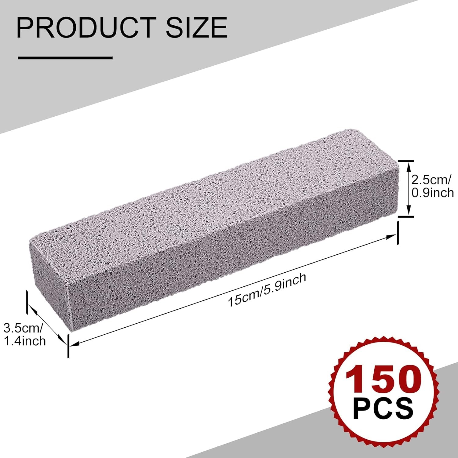Pumice Scouring Stone Pad Cleaning Sticks for Removing Scuff Marks Heavy Duty