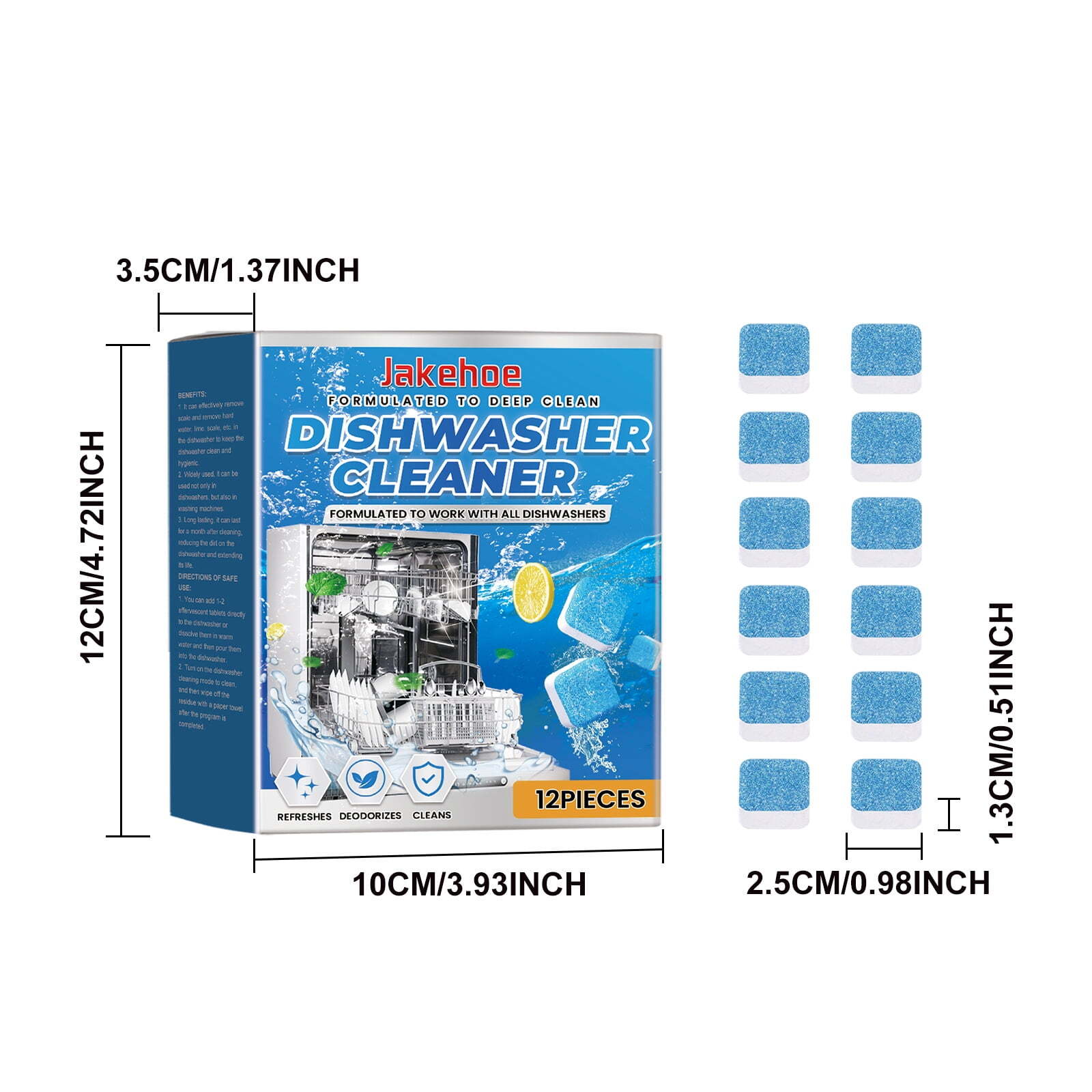 Dishwasher Cleaner-36Pack,Pods for Dish Washer Machine Natural Limescale Remover