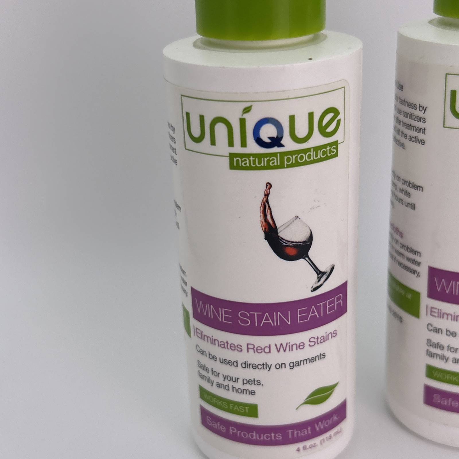 Unique Wine Stain Eater – 4 oz. Liquid Red Wine Stain Remover 2 Pack 8oz total