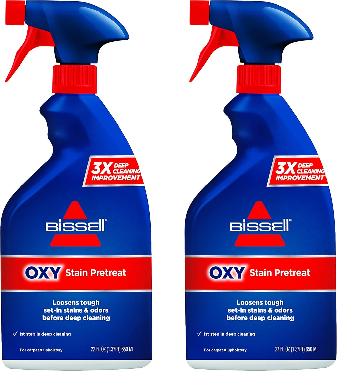 BISSELL Tough Oxy Stain Pretreat Formula, 22 Fl Oz, Pack of 2