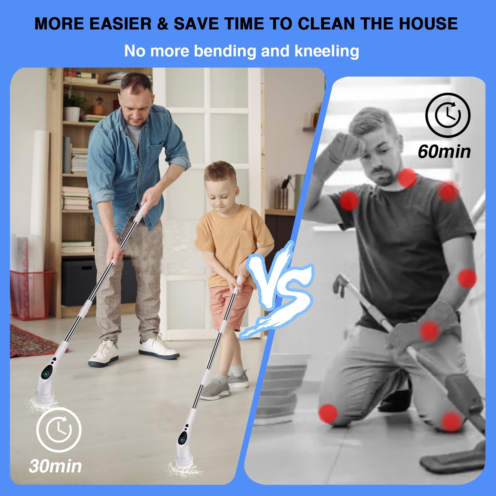 Electric Spin Scrubber Electric Spin Cordless Tub And Tile Scrubber With Voice B