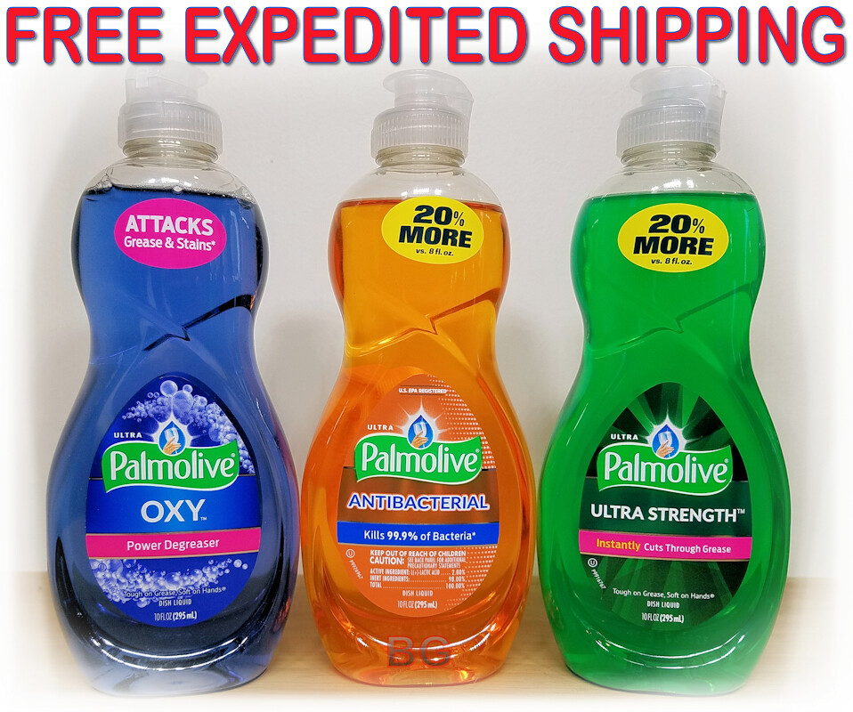 Palmolive CONCENTRATED Dish Washing Detergent Liquid Soap 10 oz. 3 Pack Bundle