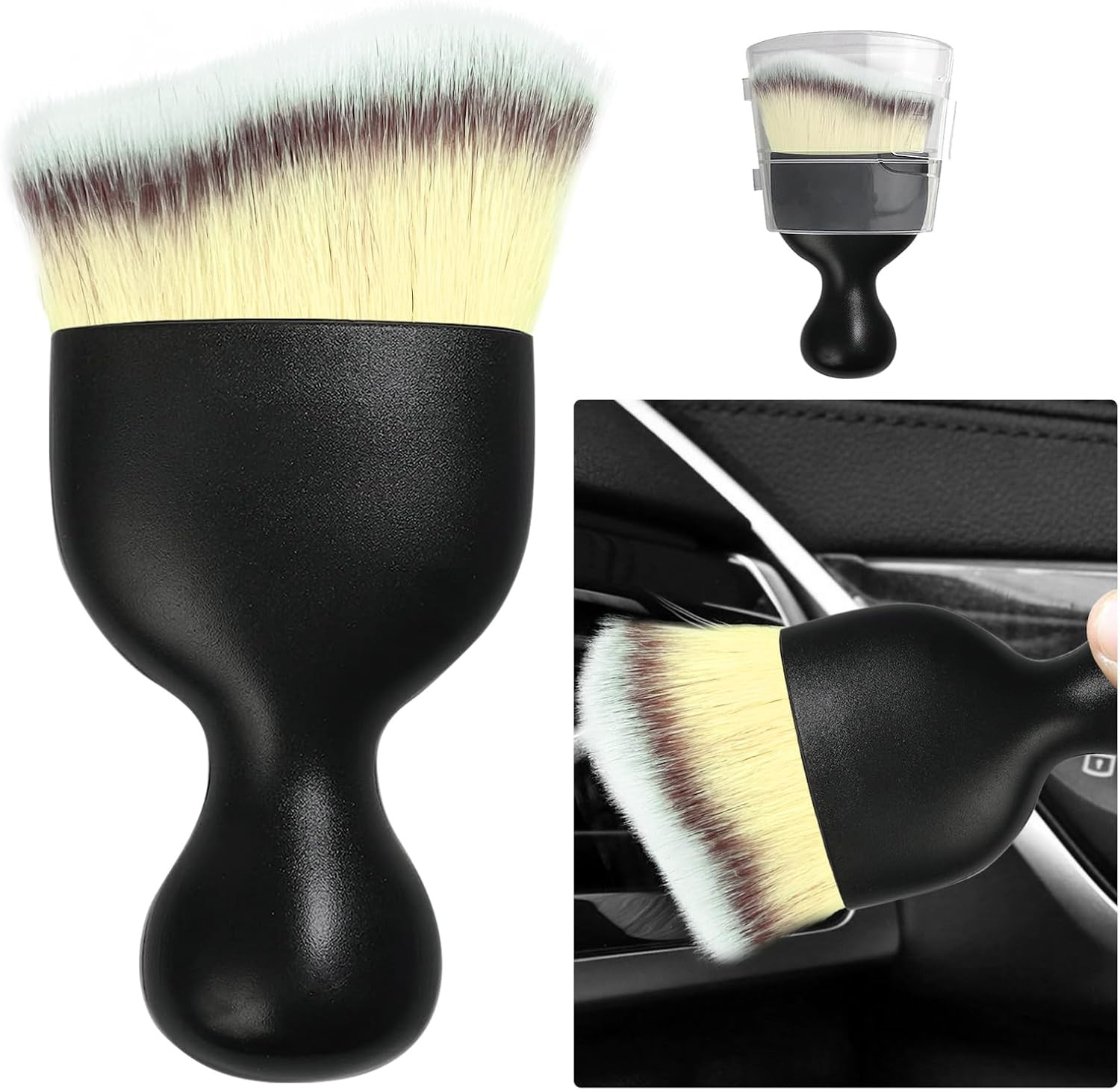 Car Detailing Brush Soft Bristles Auto Interior Dust Cleaner Dashboard Vent Tool