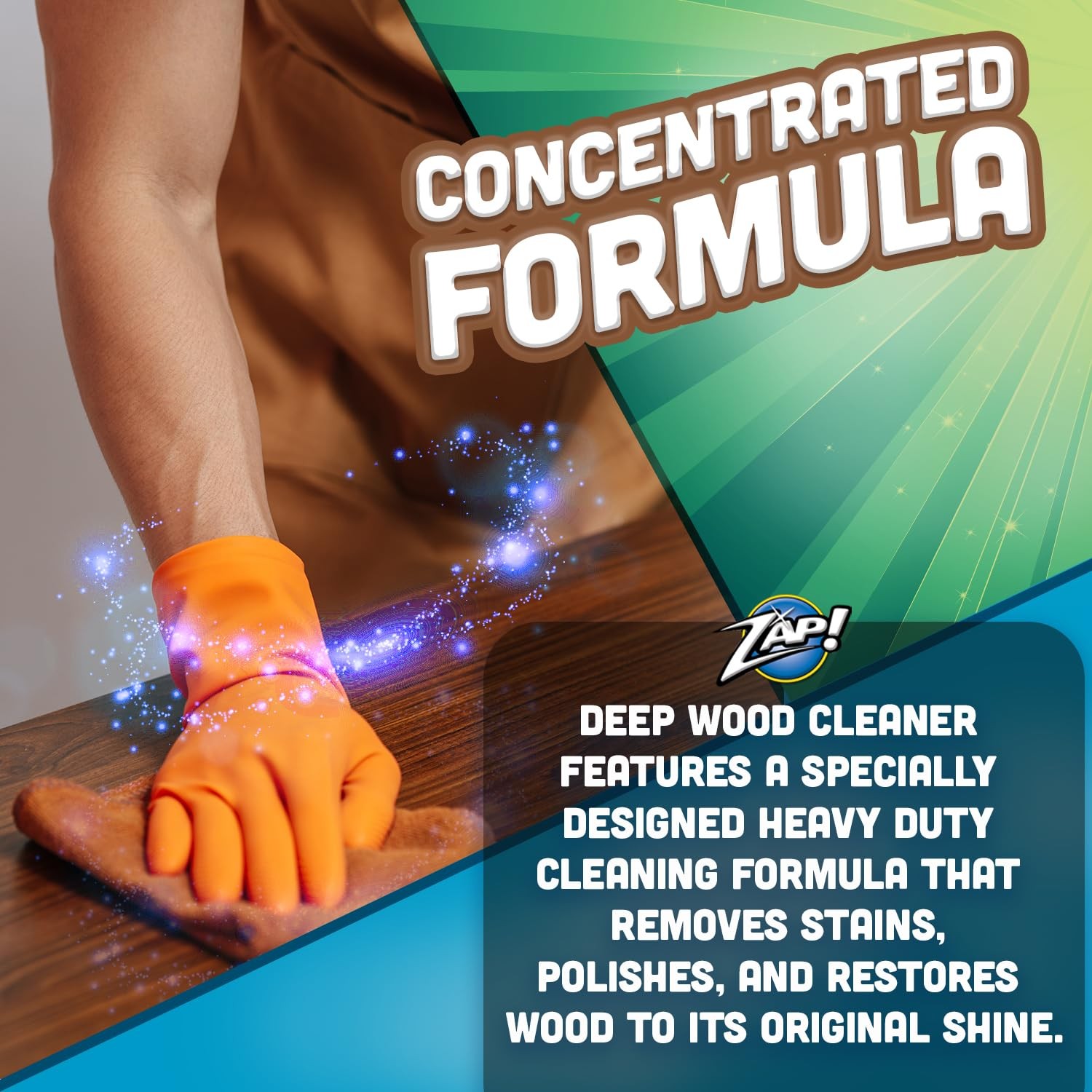 Wood Cleaner and Restorer 32oz Cleans Polishes Cabinets Furniture