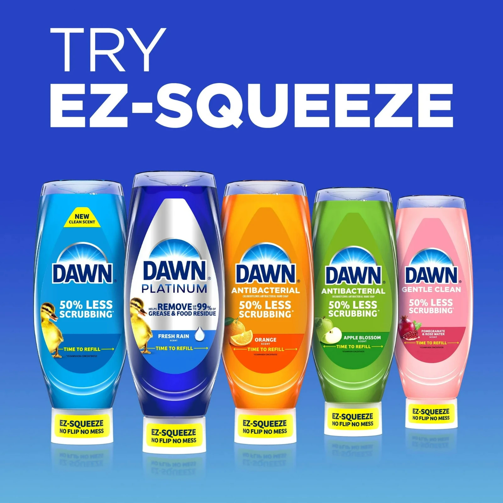 Dawn EZ-Squeeze Ultra Dish Soap Dishwashing Liquid, Original Scent, 22.0 fl oz