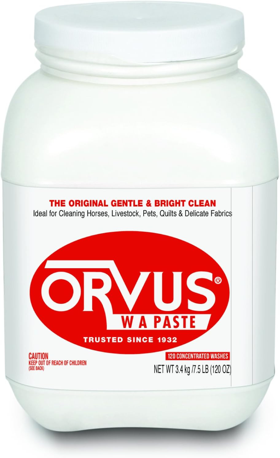 WA Paste Cleaner – 120Oz.- Horse, Livestock and Dog Shampoo – Quilt, Fine Linen