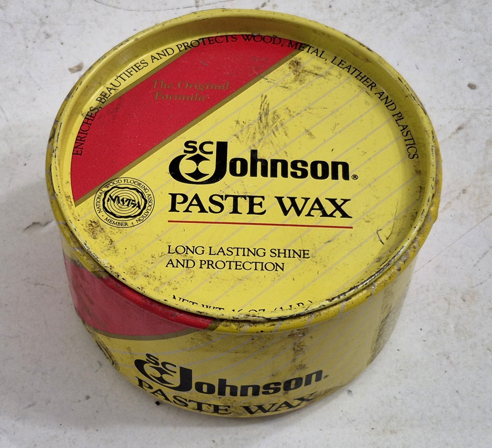 Sangtok Johnson SC Wood Paste Wax Original Formula 16oz OPEN – SEE PICS/READ