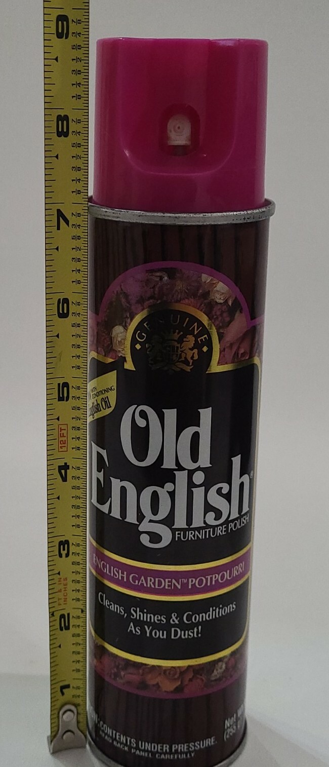 Vintage 1993 Old English Garden Potpourri Furniture Polish Spray Movie Prop HTF