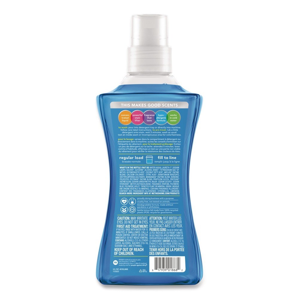 Method 318025 53.5 oz Laundry Detergent – Fresh Air Scent (4/Carton) New