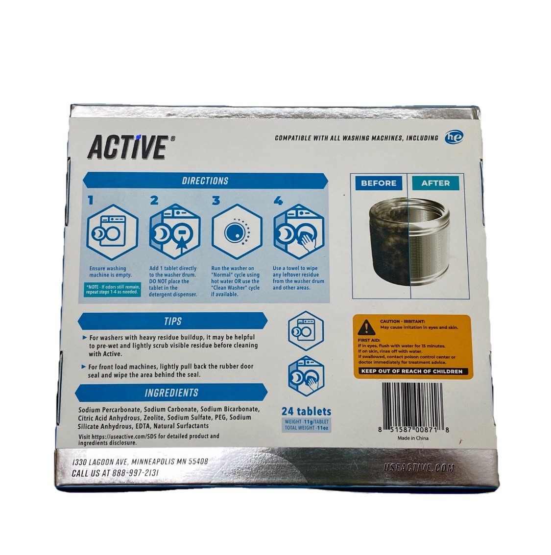 Appliance Cleaning Bundle: ACTIVE Washing Machine & Coffee Maker Cleaner Tablets