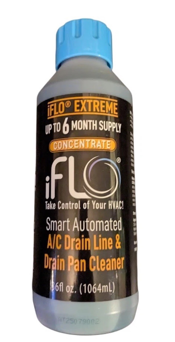 iFLO Extreme AC Drain Line Cleaner 36oz Cartridge 6 Month Supply
