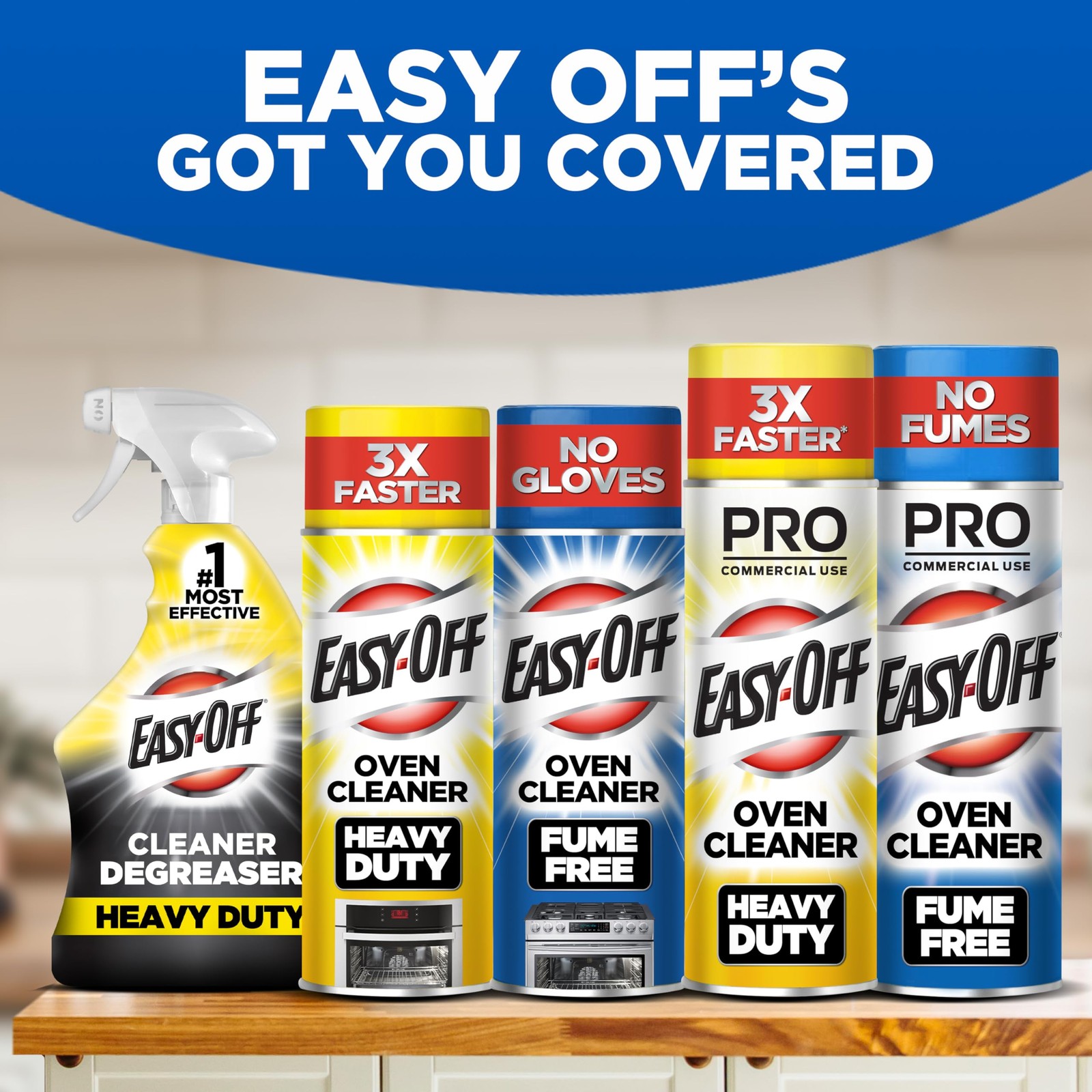 EasyOff Fume Free PRO size Oven Cleaner Foam, Removes Grease & BurnedOn Food,…