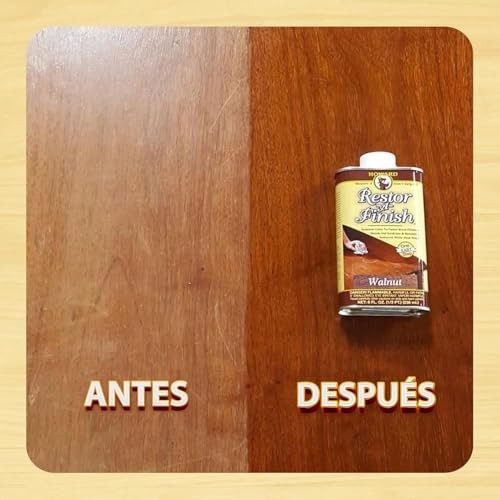 Dark Walnut Wood Finish Restorer – Repair Scratches, Eliminate Stains, 8 Fl Oz