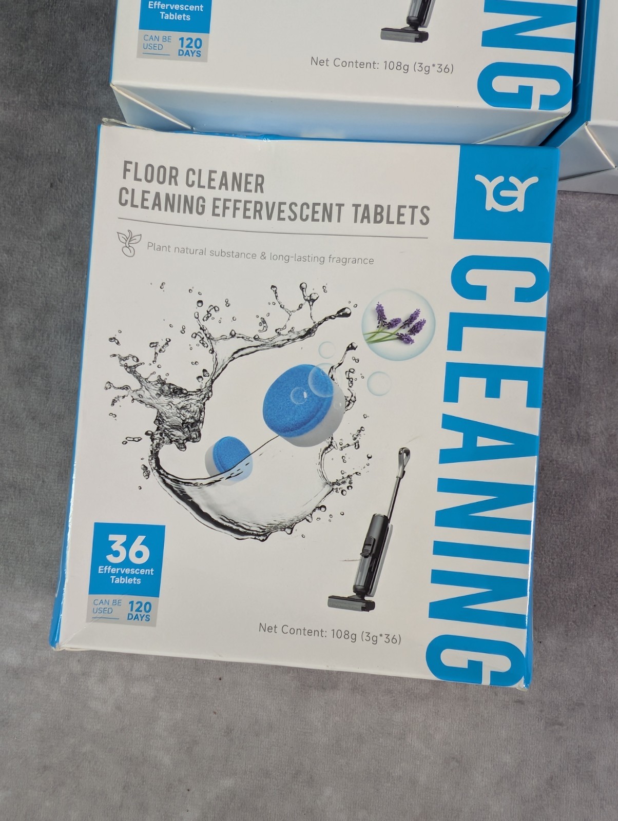 (5 Boxes) YGY Floor Cleaner Cleaning Effervescent Tablets – 36 Tablets/180 Total