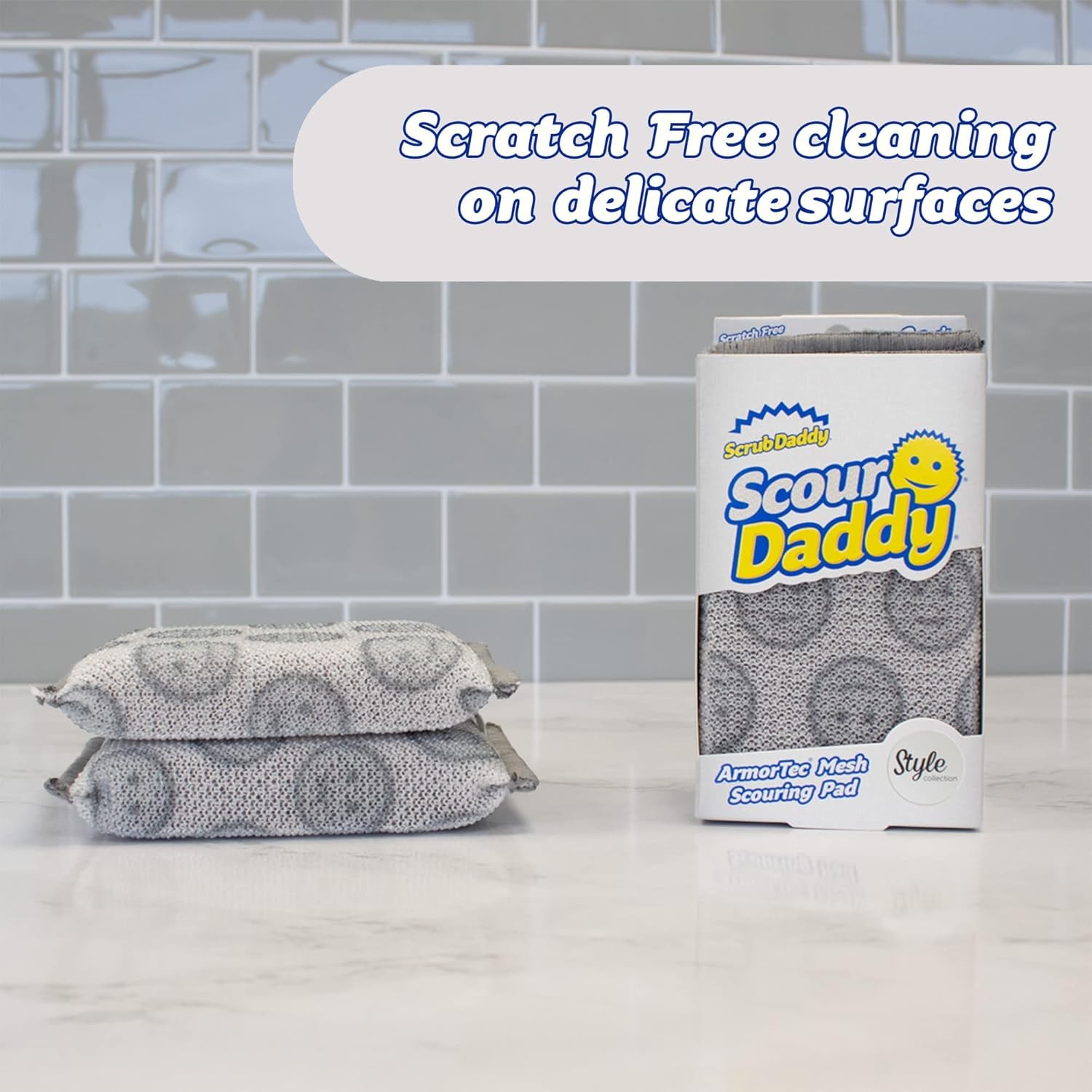 Scour Daddy Style, Scourers Non Scratch Scrubbing Sponge, Scouring Pads, Kitchen