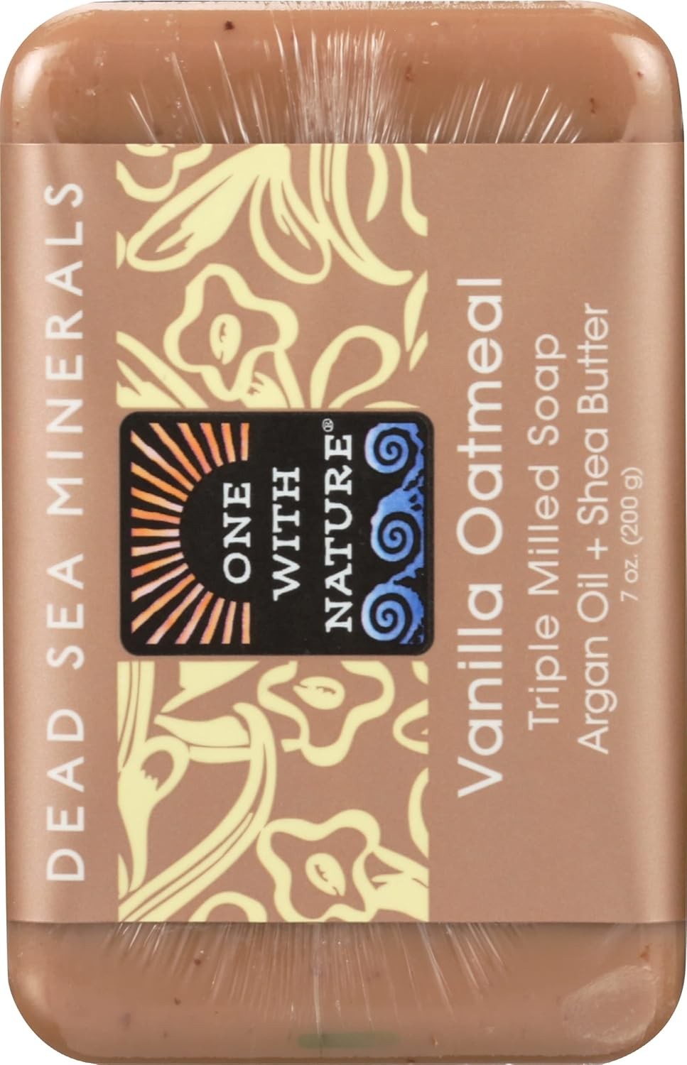 One With Vanilla Oatmeal Dead Sea Soap, 7 Ounce Bar