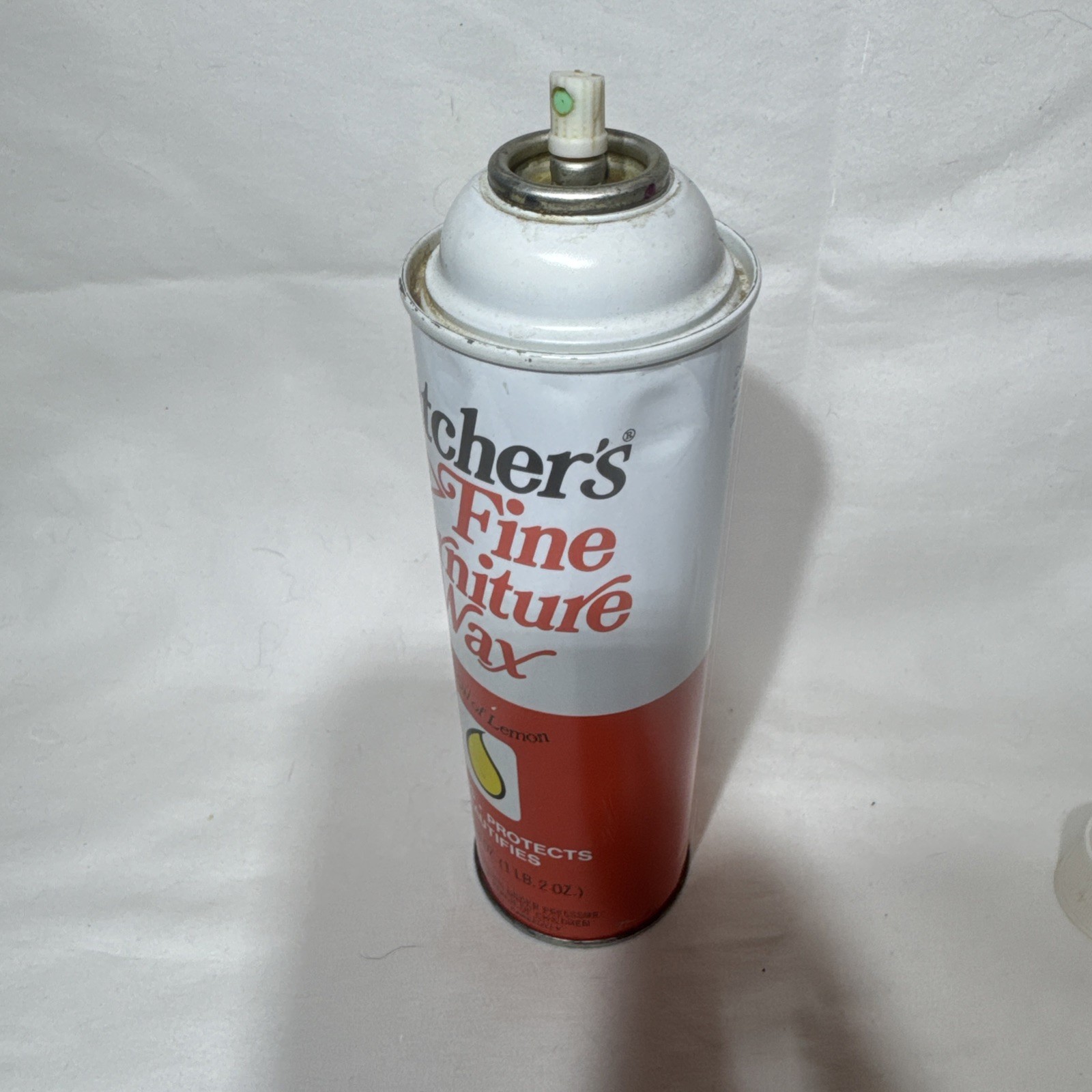 VTG DISCNTD WHITE DIAMOND BUTCHERS FINE FURNITURE WAX WITH OIL OF LEMON 18oz NOS
