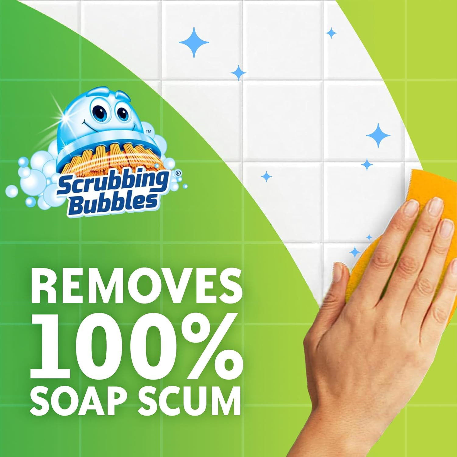 Scrubbing Bubbles Mega Bathroom and Shower Cleaner Spray, Foaming Action Removes