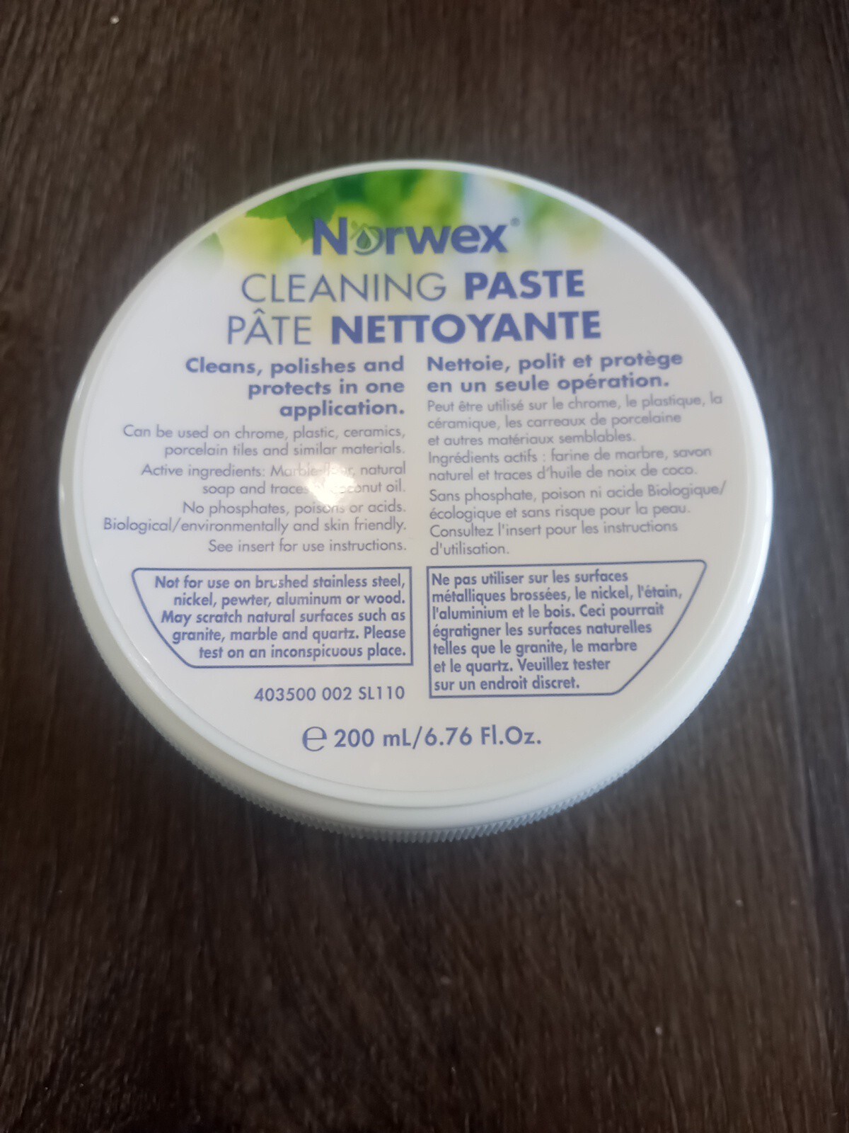 Norwex Cleaning Paste 200mL / 6.76 Fl Oz + Forever Glass Spray Bottle