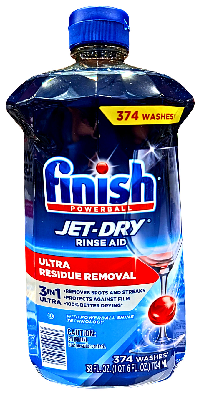 Finish Jet-Dry Ultra Dishwasher Rinse Aid 38 Fl Oz