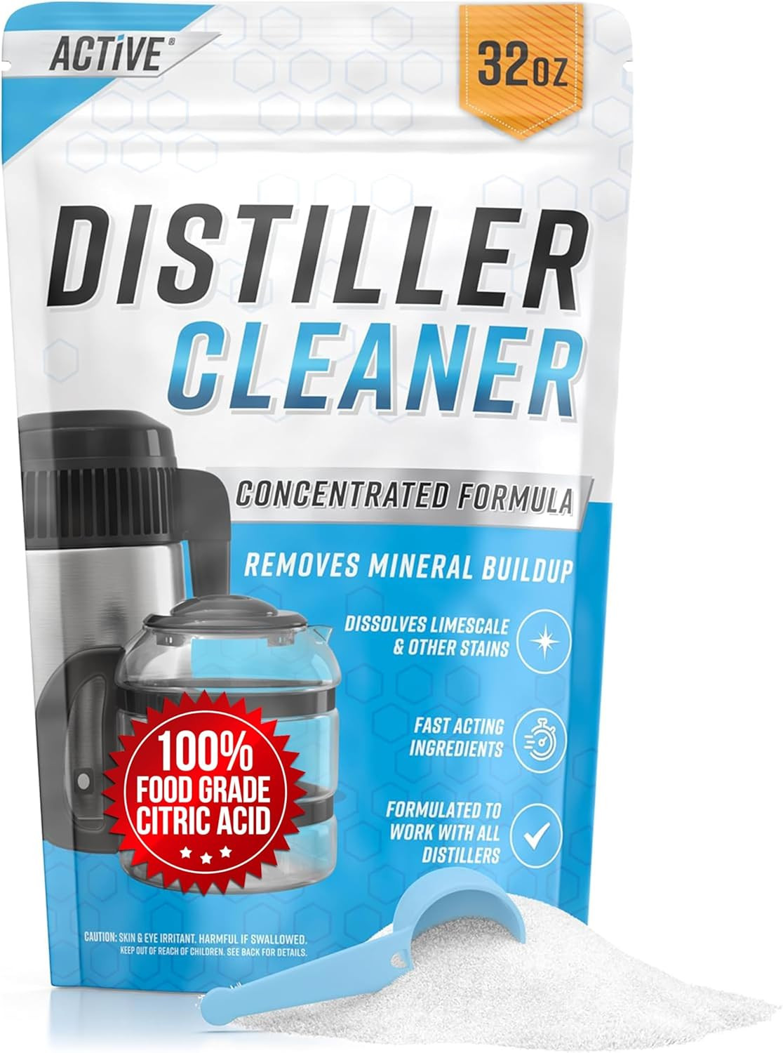 Distiller Descaler Citric Acid Cleaner – 2 Lb Bulk for Cleaning Water Distillers