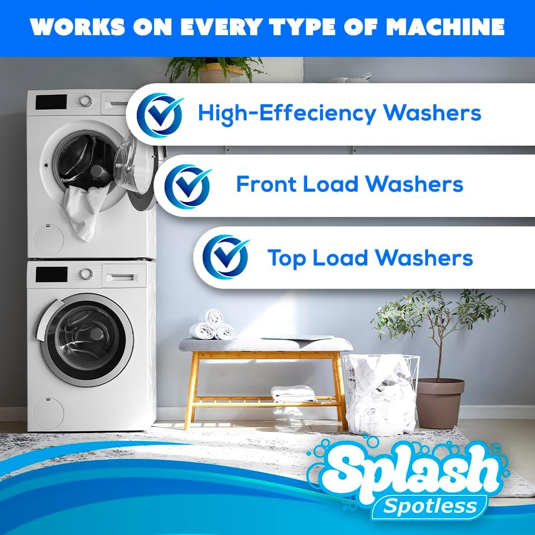 Washing Machine Cleaner for HE Front Load & Top Load Washers, 6 Count (Pack of 1