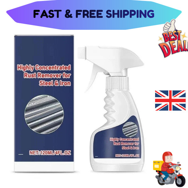 New Heavy Duty Rust Removal for Metal,Multipurpose Rust Remover Spray,Stainless