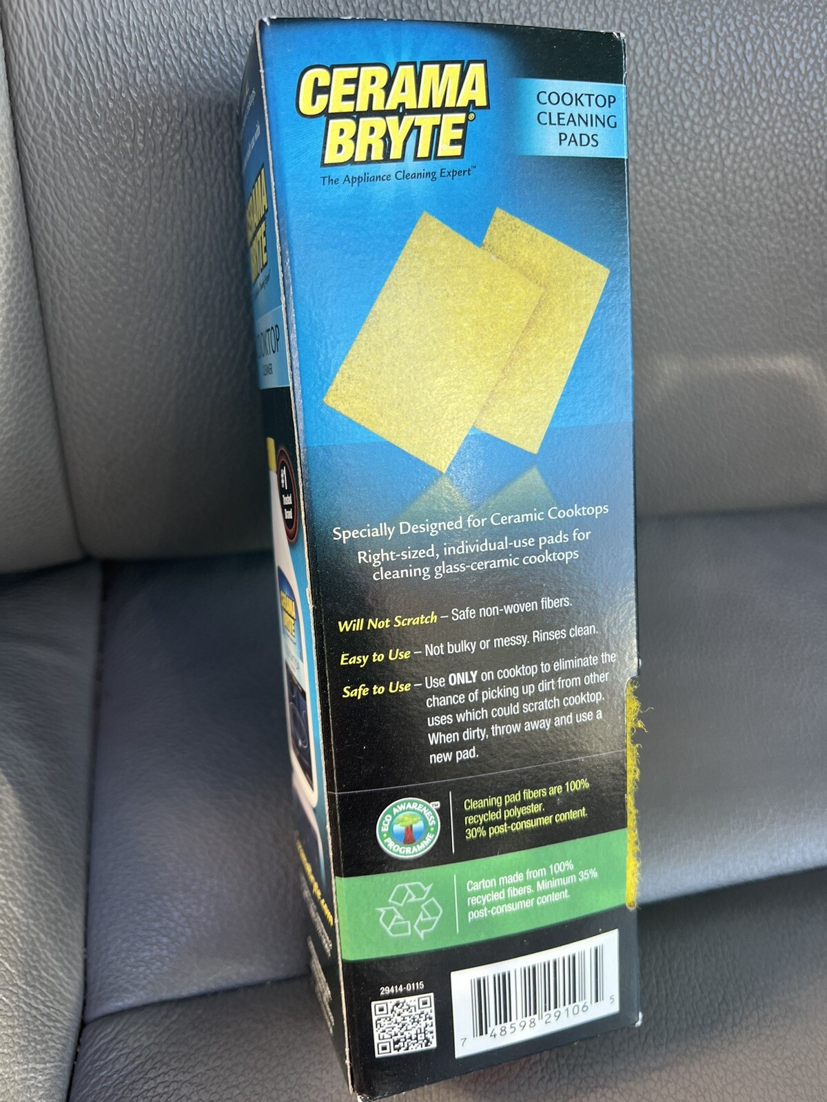 CERAMA BRYTE 29106 Ceramic Cooktop Cleaning Pads, 10 pk