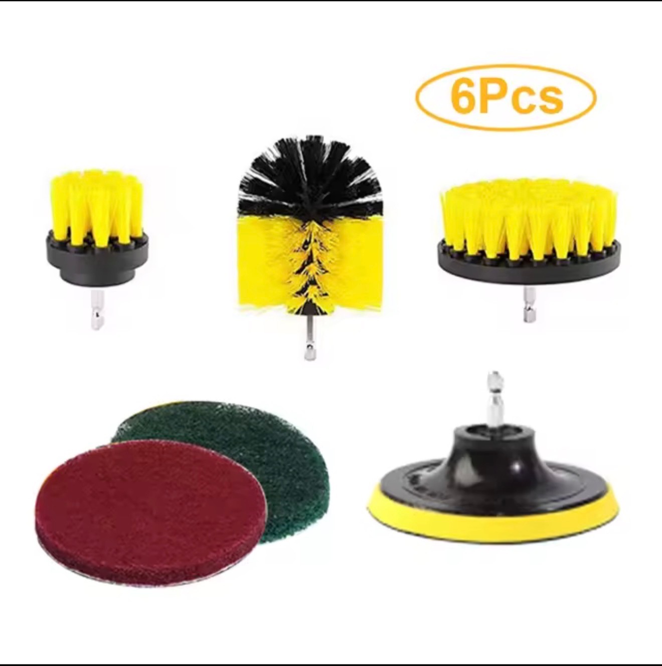 3 To 26 Brush Attachments Set Scrub Pads Sponge Power Scrubber Wash Cleaning Kit