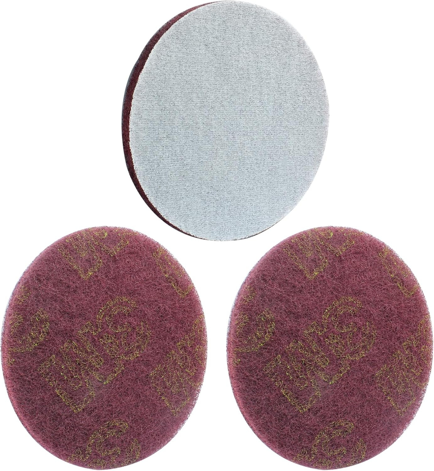 8Pcs Scrub Pads Round Scrubber Scouring Pads Abrasive Scuffing Tool for Home …