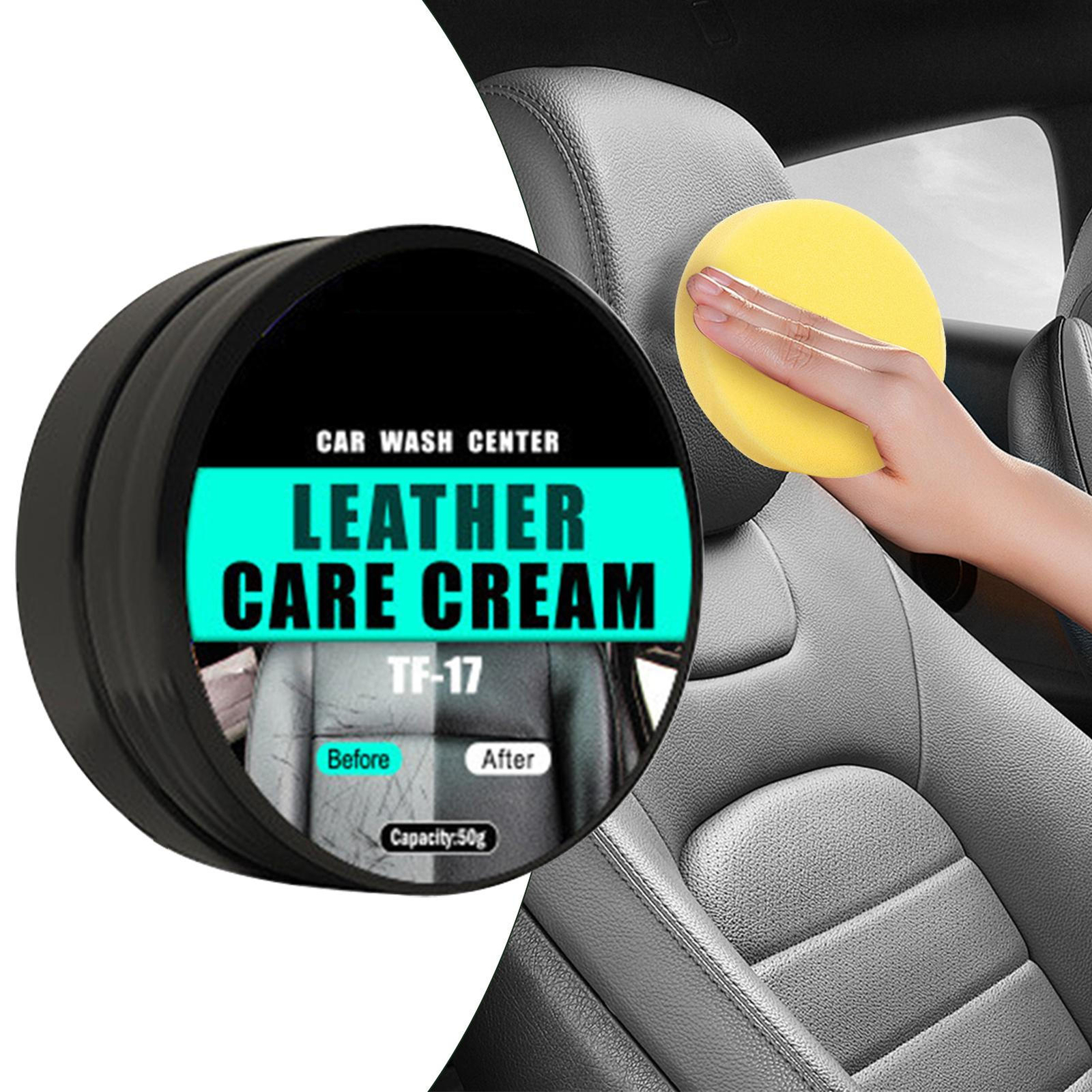 50g Car Leather Color Restorer Cream Cleaning Paste For Car Seats Leather Care