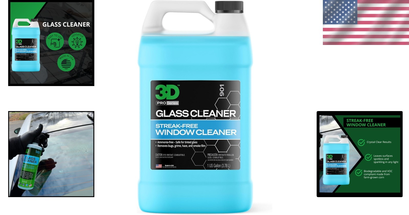 Eco-Friendly Glass Cleaner – Farm-Grown Corn Formula