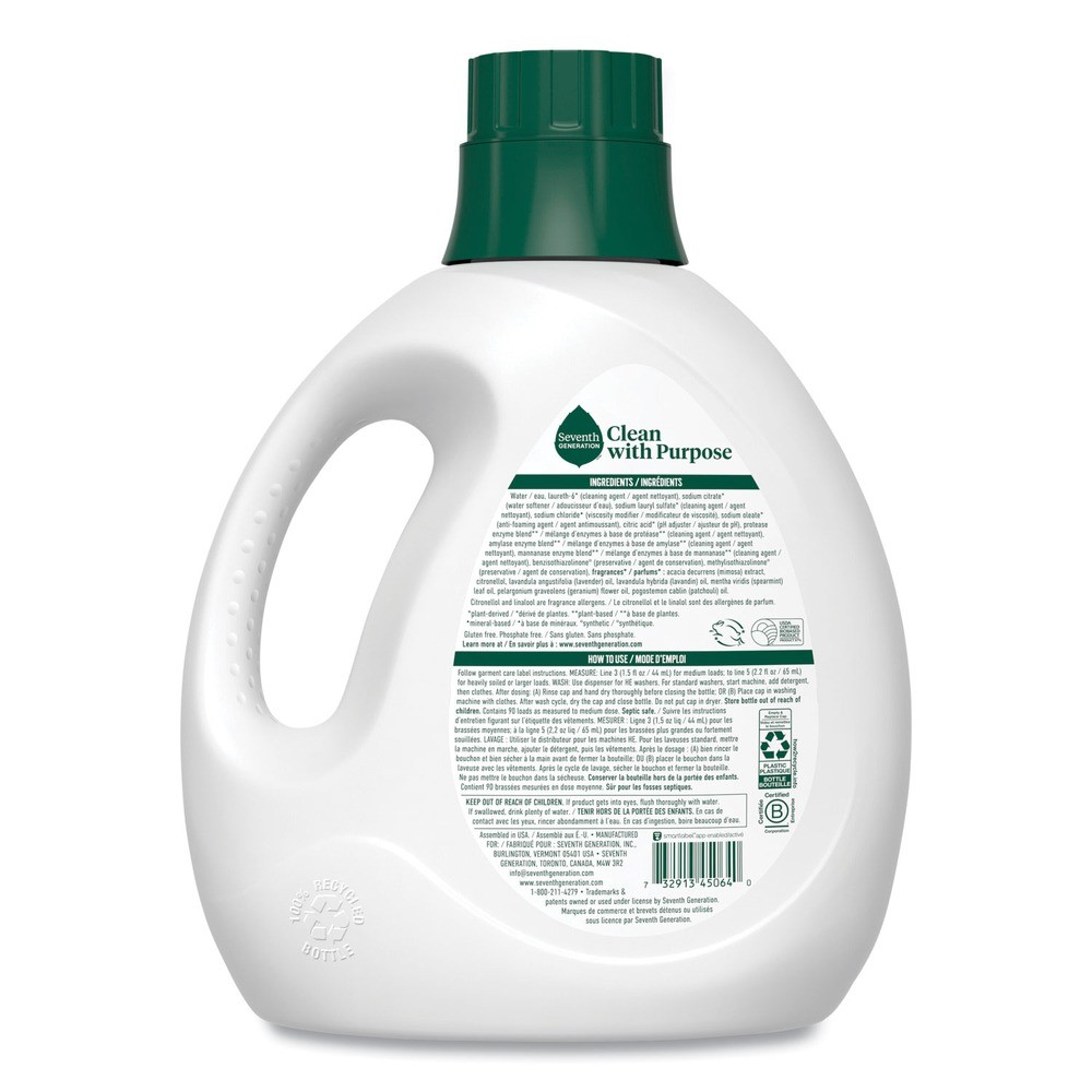 SEV 45064EA Natural Liquid Laundry Detergent – Fresh Lavender Scent New