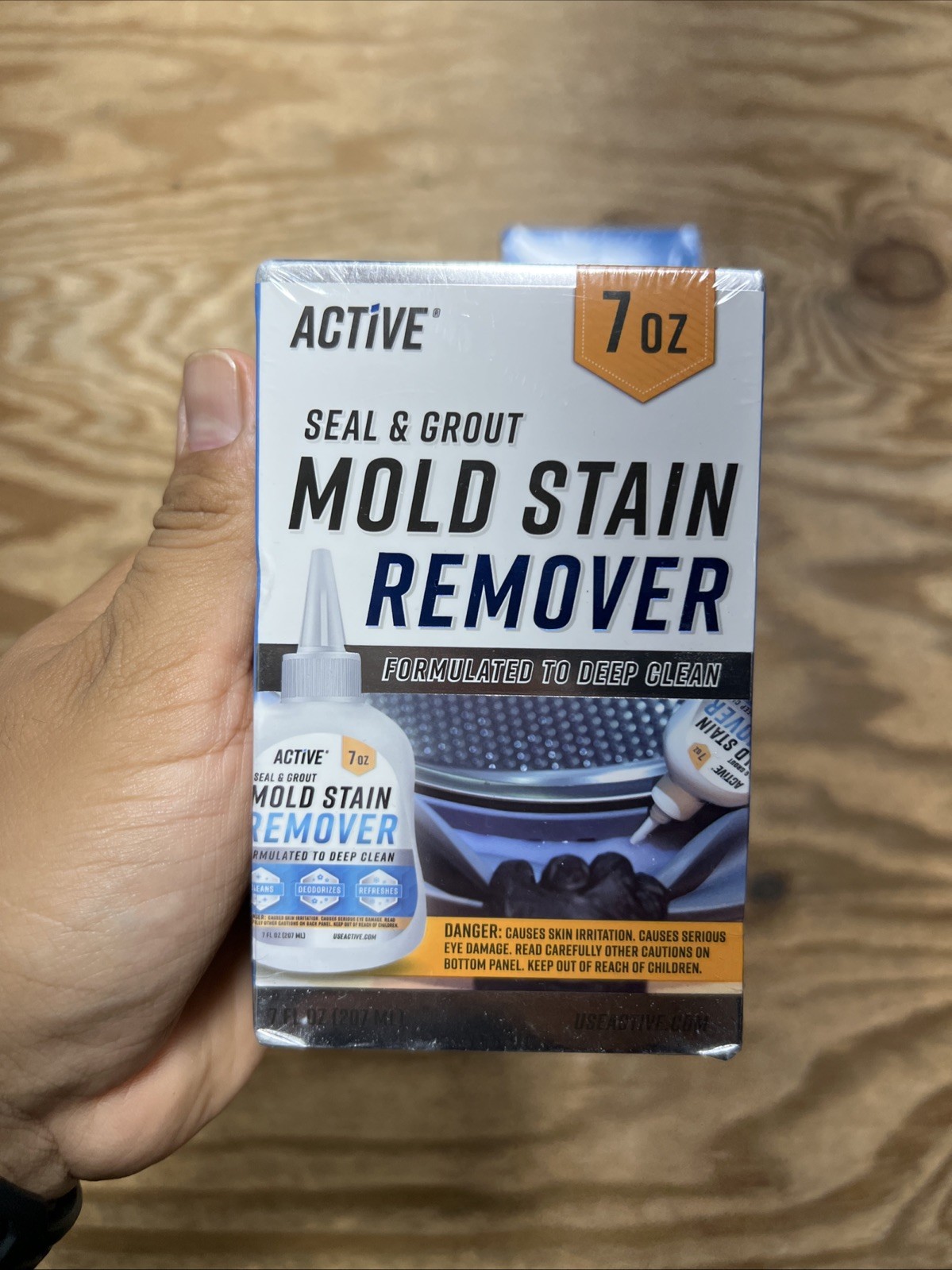 (2 PACK SET) Active Seal & Grout Mold Stain Remover, 7fl oz