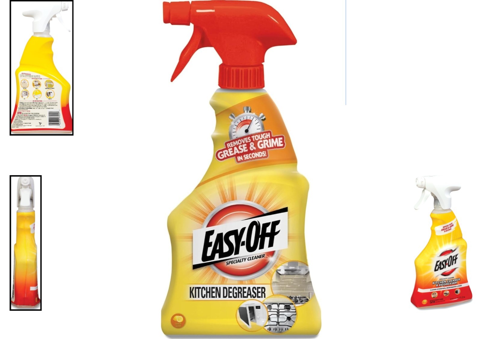 Clear Kitchen Degreaser Cleaner with Low Odor – 16 Fl Oz Liquid Spray