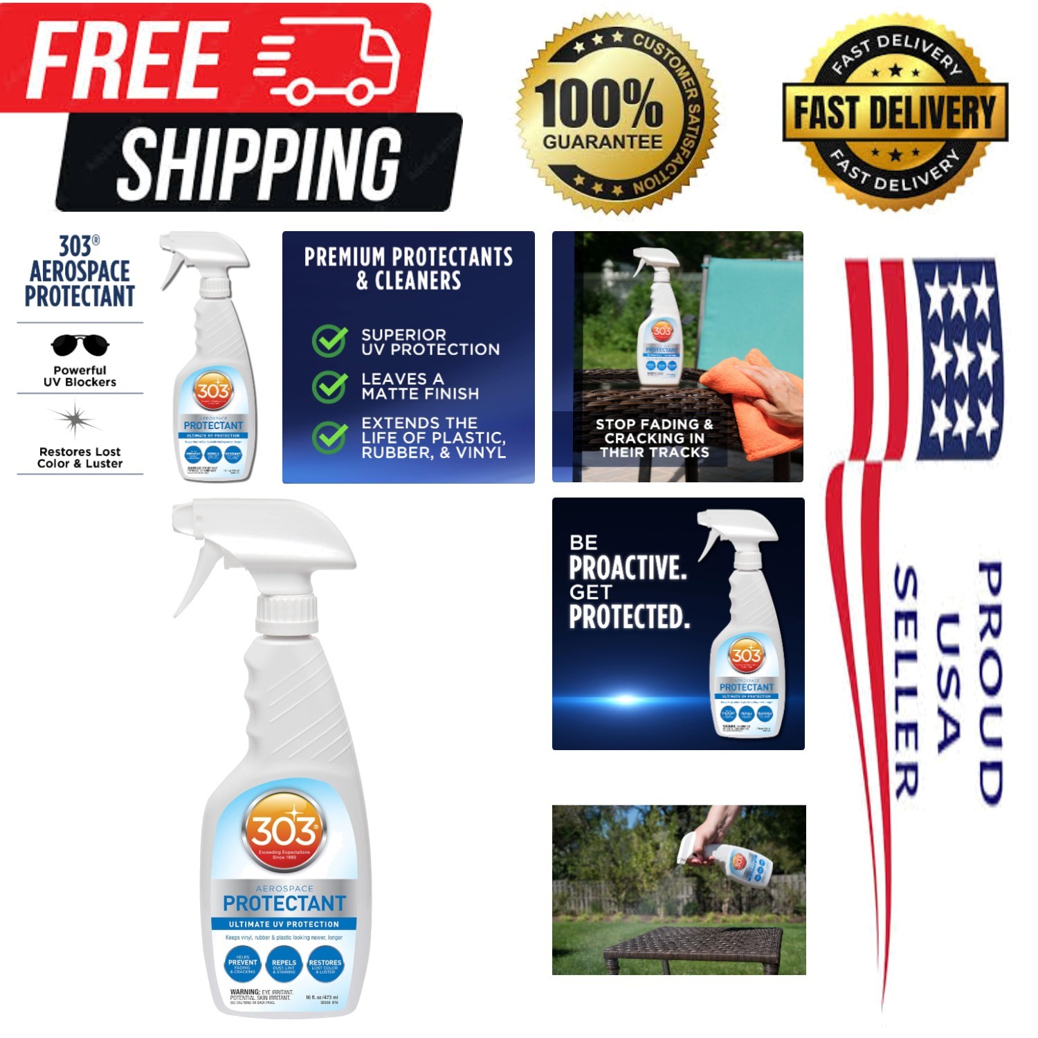 Protect and Preserve: 30308CSR UV Protectant Spray, Matte Finish, 16 Fl. Oz.