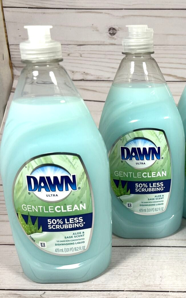 Dawn Ultra Gentle Clean Aloe & Sage Scent Dishwashing Liquid 16.2oz (2 Pack)
