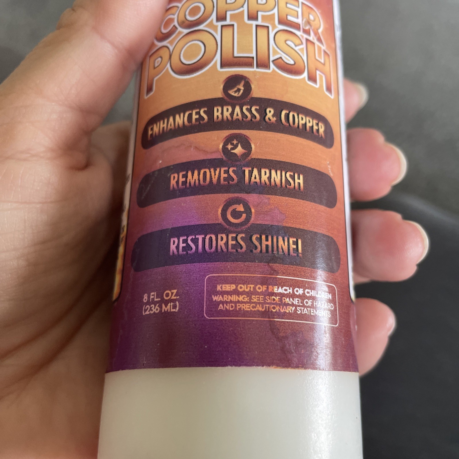 Evo Dyne Copper Polish Enhances Brass & Copper Polish 8 oz Made In USA