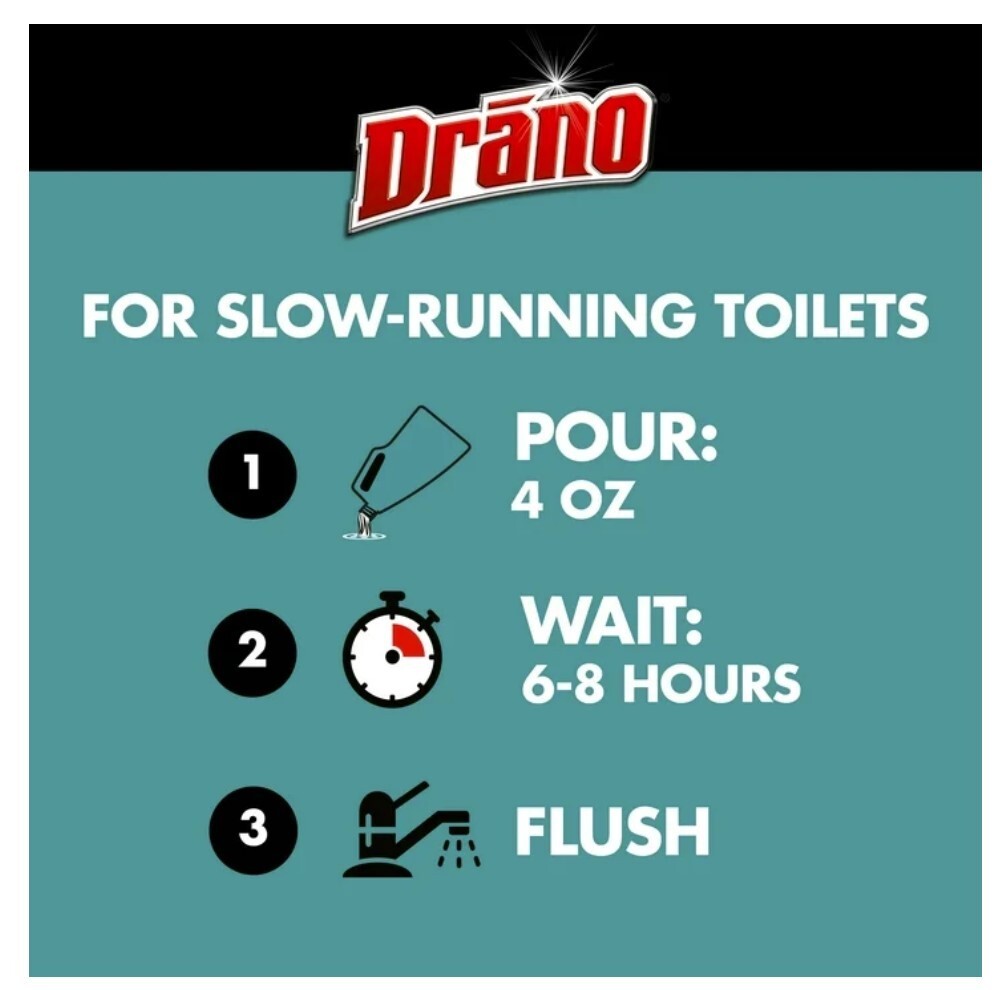 Drano Max Build-Up Remover Drain Clog Preventor, Liquid Commercial Line, 60 oz