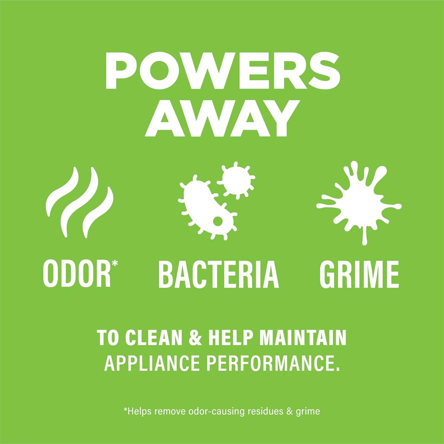Affresh Washing Machine Cleaner, Helps Power Away Odor Causing Bacteria & Grime