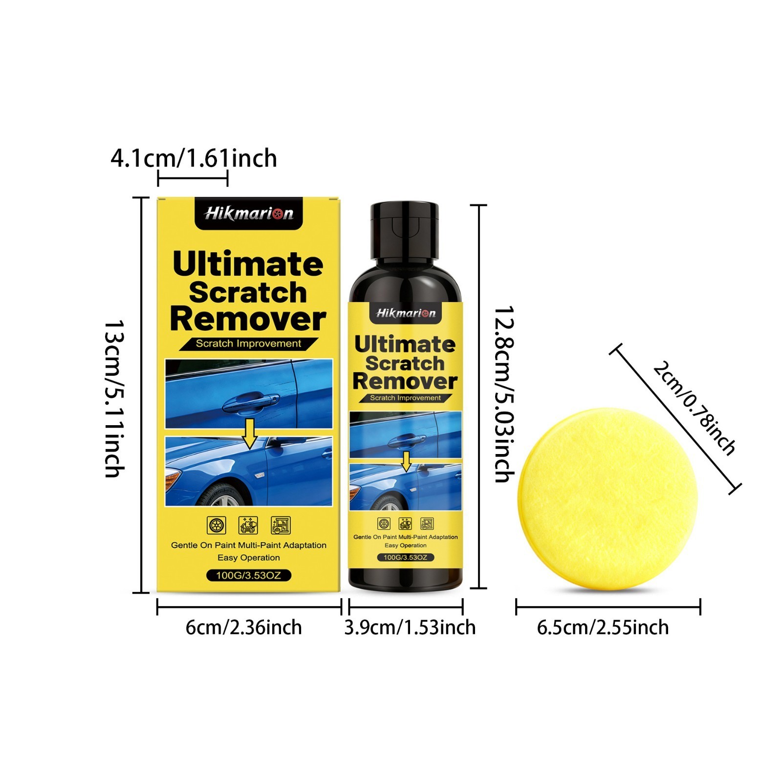 NanoPolix Car Scratch Remover Paste 100g Universal Auto Paint Polishing Repair