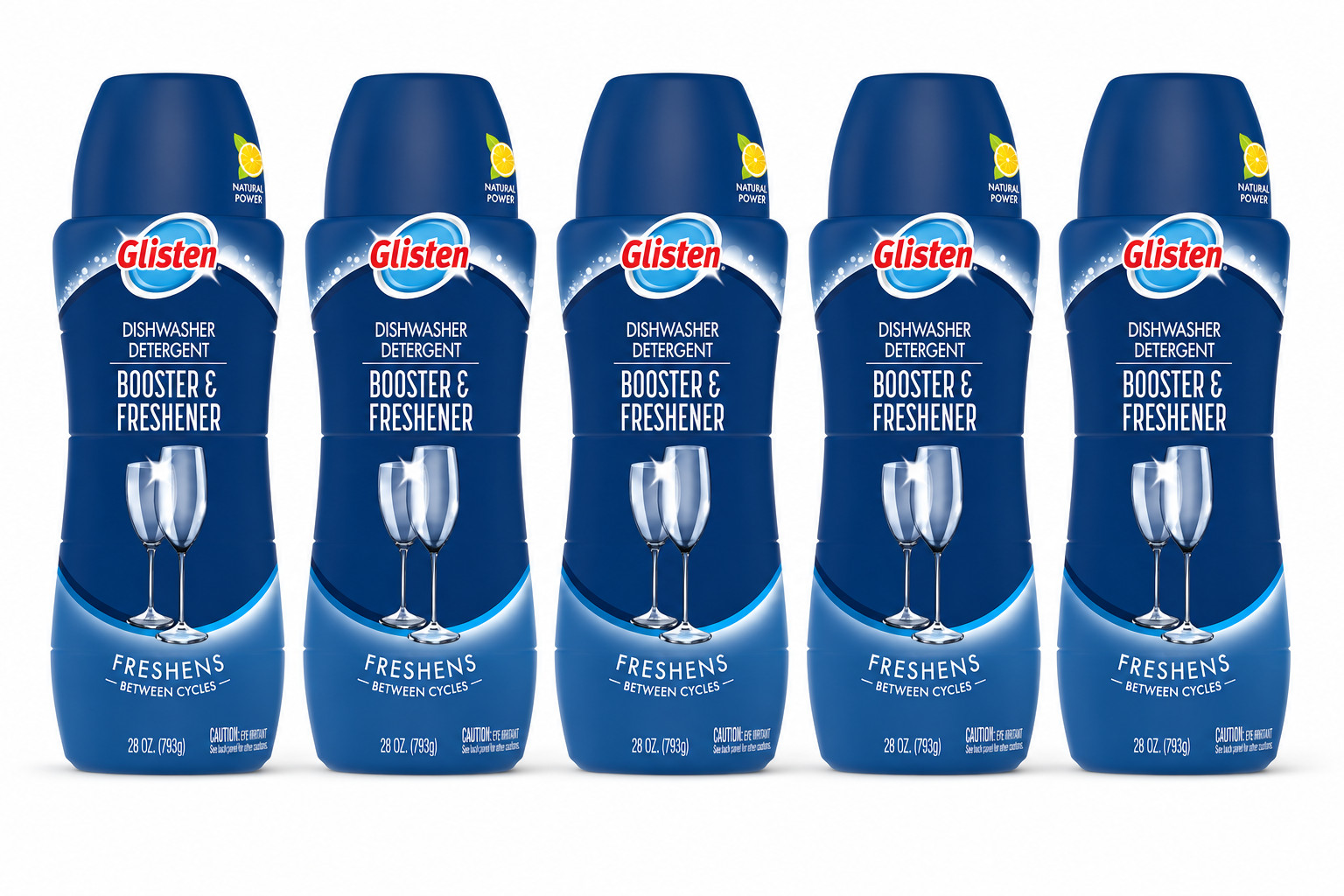 Glisten Dishwasher Detergent Booster & Freshener 28oz Each – PACK OF 5