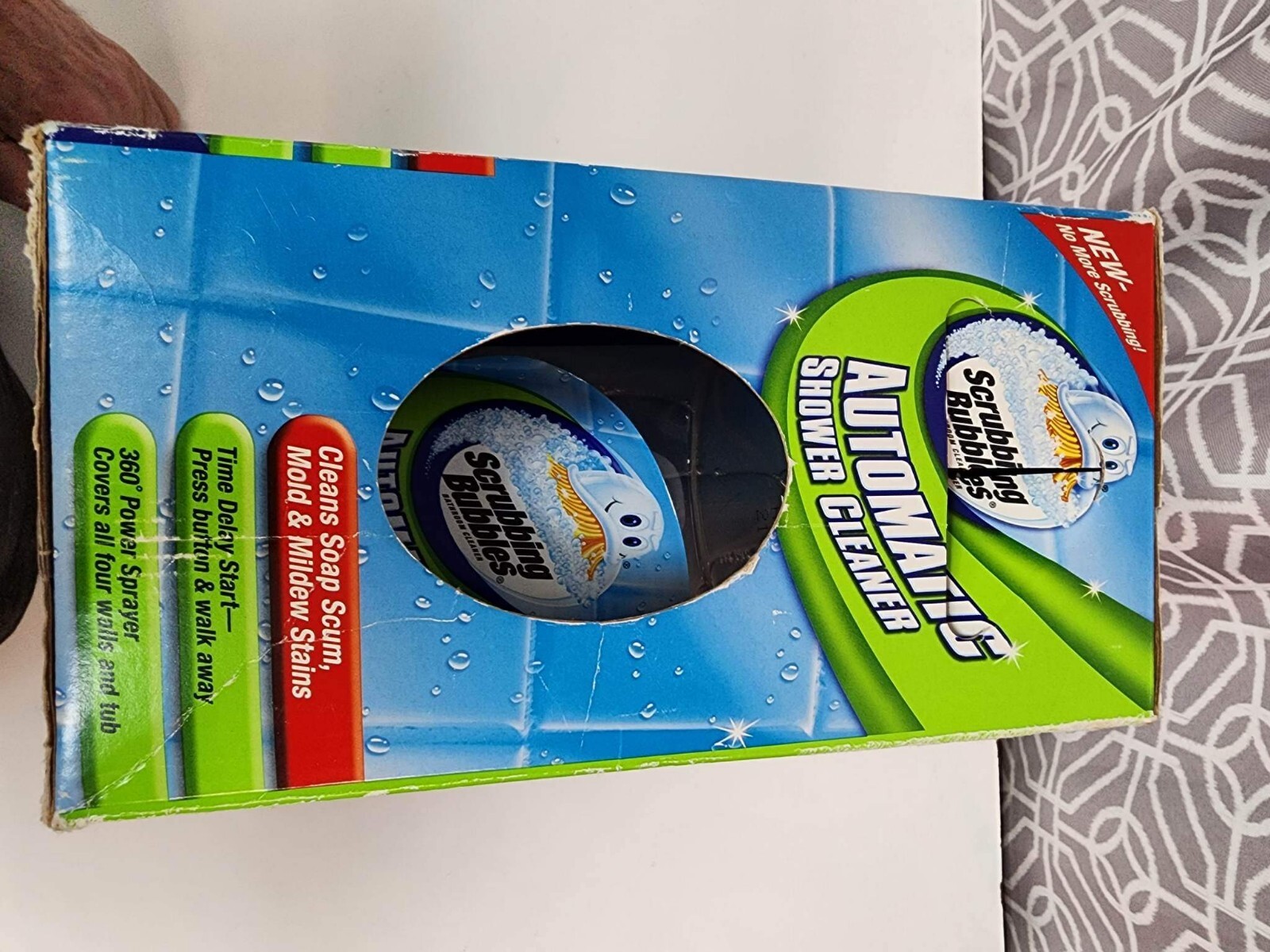 Johnson Automatic Shower Cleaner Scrubbing Bubbles Kit Dual Sprayer