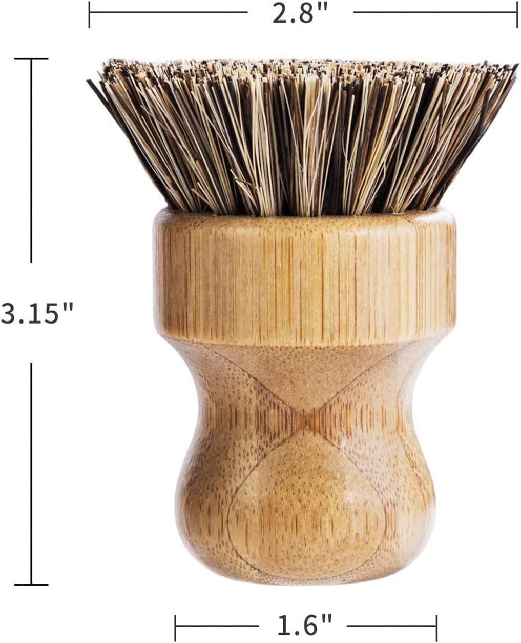 Heat-Resistant Bamboo Cleaning Brush Set – Perfect for Pots, Pans & Veggies
