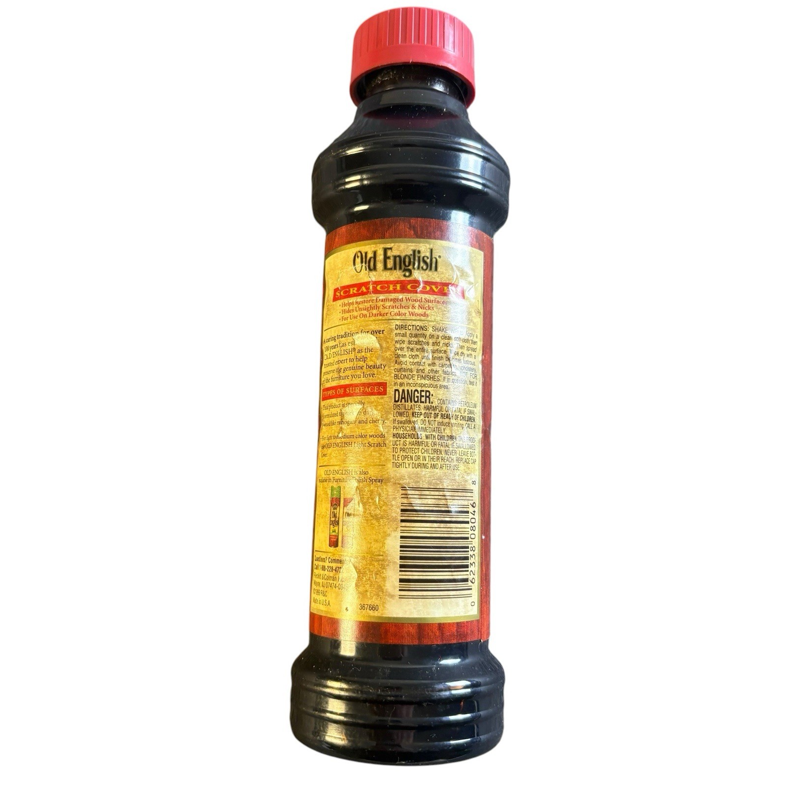 Old English 2001 Scratch Cover for Dark Woods 8 oz Bottle 90% Full